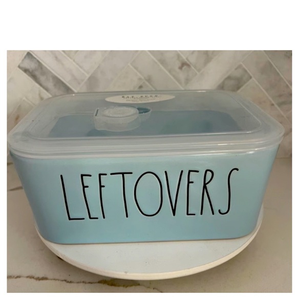 NEW Rae Dunn Pastel Blue Leftovers Vented Food Storage Container - Picture 1 of 2